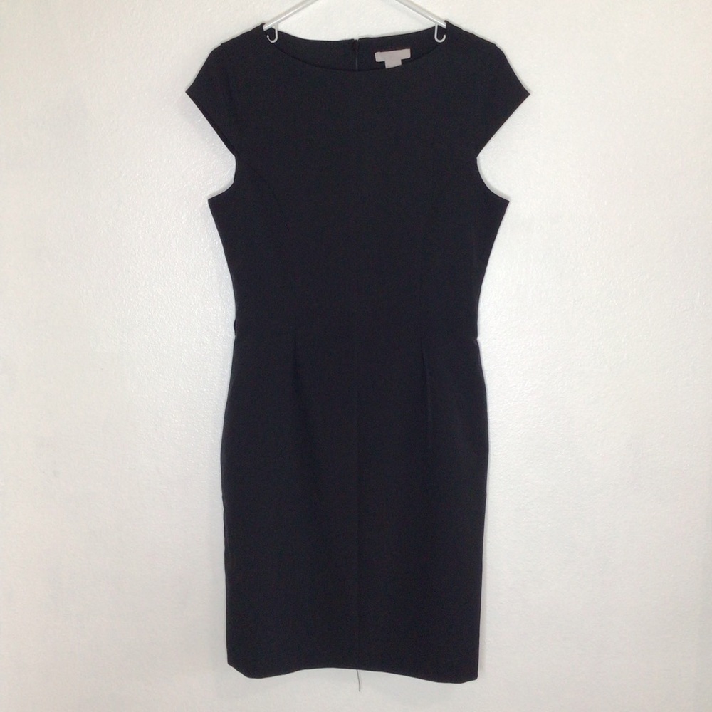 H&M Cap Sleeve Little Black Dress Lined